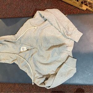 Aerie Gray Zip-Up Hoodie